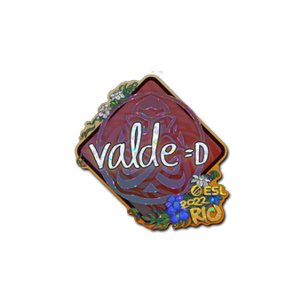 Sticker | v4lde (Glitter) | Rio 2022 CS2 skin