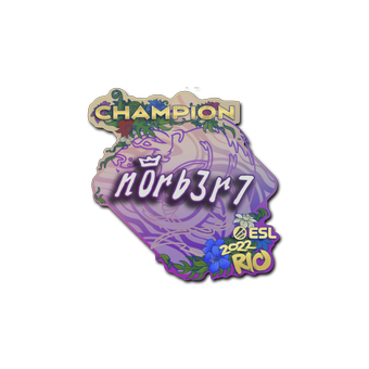 Sticker | n0rb3r7 (Champion) | Rio 2022 CS2 skin