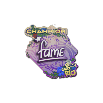 Sticker | fame (Champion) | Rio 2022 CS2 skin