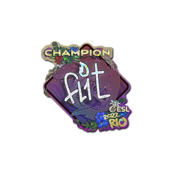 Sticker | FL1T (Glitter, Champion) | Rio 2022 CS2 skin