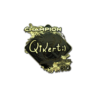 Sticker | qikert (Gold, Champion) | Rio 2022 CS2 skin