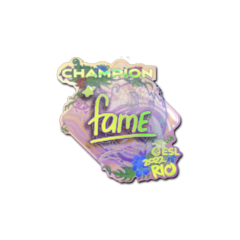 Sticker | fame (Holo, Champion) | Rio 2022 CS2 skin
