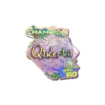 Sticker | qikert (Holo, Champion) | Rio 2022 CS2 skin