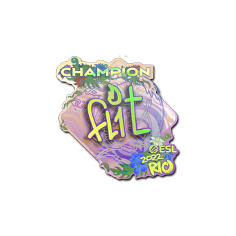 Sticker | FL1T (Holo, Champion) | Rio 2022 CS2 skin