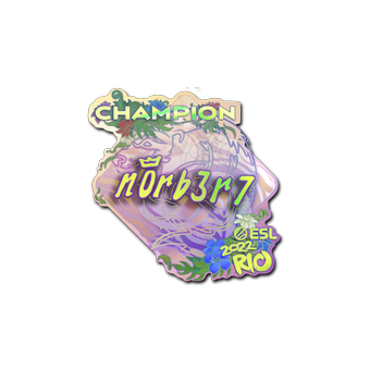 Sticker | n0rb3r7 (Holo, Champion) | Rio 2022 CS2 skin