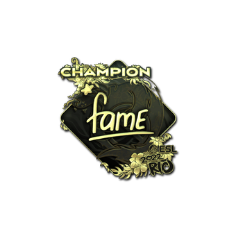 Sticker | fame (Gold, Champion) | Rio 2022 CS2 skin