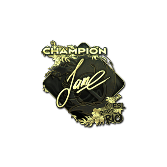 Sticker | Jame (Gold, Champion) | Rio 2022 CS2 skin