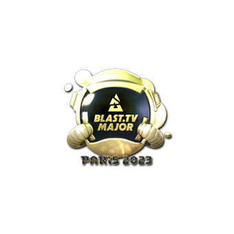 Sticker | BLAST.tv (Gold) | Paris 2023 CS2 skin