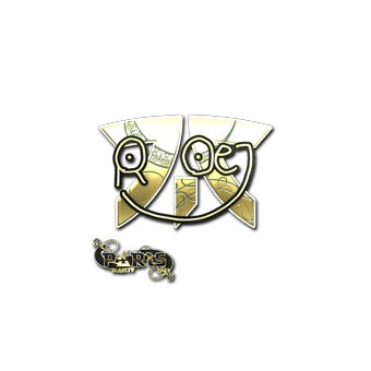 Sticker | roeJ (Gold) | Paris 2023 CS2 skin