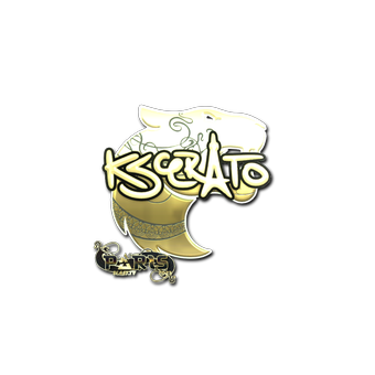 Sticker | KSCERATO (Gold) | Paris 2023 CS2 skin