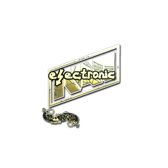 Sticker | electronic (Gold) | Paris 2023 CS2 skin