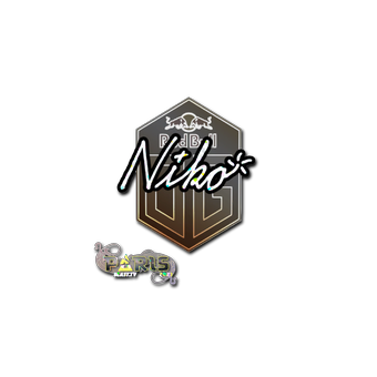 Sticker | niko (Glitter)  | Paris 2023 CS2 skin
