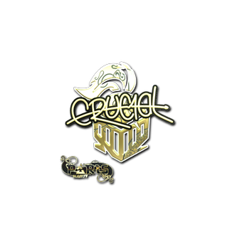 Sticker | CRUC1AL (Gold) | Paris 2023 CS2 skin