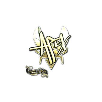 Sticker | apEX (Gold) | Paris 2023 CS2 skin