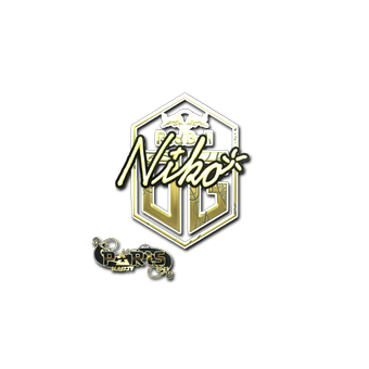 Sticker | niko (Gold)  | Paris 2023 CS2 skin