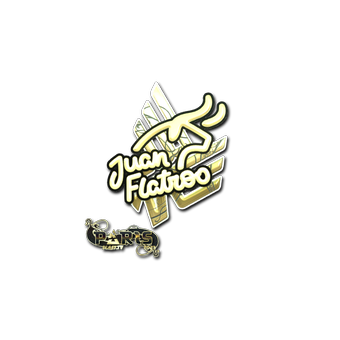Sticker | juanflatroo (Gold) | Paris 2023 CS2 skin