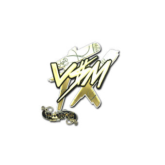 Sticker | v$m (Gold) | Paris 2023 CS2 skin