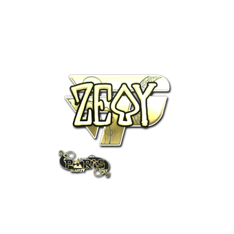 Sticker | zevy (Gold) | Paris 2023 CS2 skin