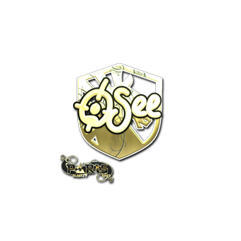 Sticker | oSee (Gold) | Paris 2023 CS2 skin