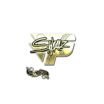 Sticker | skullz (Gold) | Paris 2023 CS2 skin