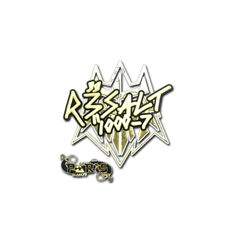 Sticker | r3salt (Gold) | Paris 2023 CS2 skin