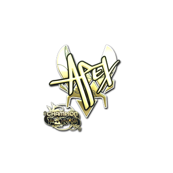 Sticker | apEX (Gold, Champion) | Paris 2023 CS2 skin