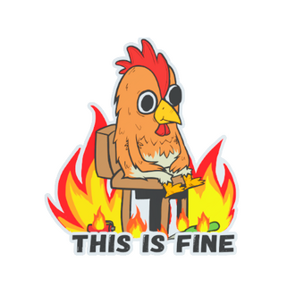 Sticker | This Is Fine (Chicken) CS2 skin
