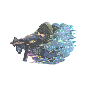Sticker | Pushing Smokes (Glitter) CS2 skin