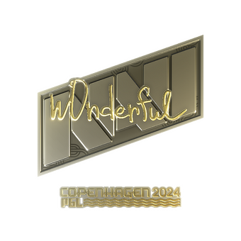 Sticker | w0nderful (Gold) | Copenhagen 2024 CS2 skin