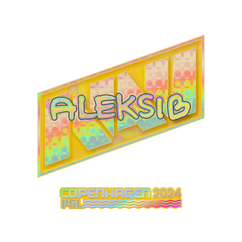 Sticker | Aleksib (Holo) | Copenhagen 2024 CS2 skin