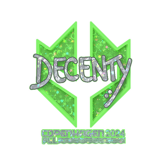 Sticker | decenty (Glitter) | Copenhagen 2024 CS2 skin