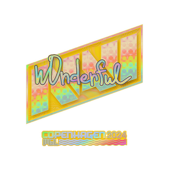 Sticker | w0nderful (Holo) | Copenhagen 2024 CS2 skin