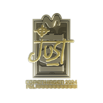 Sticker | JUST (Gold) | Copenhagen 2024 CS2 skin