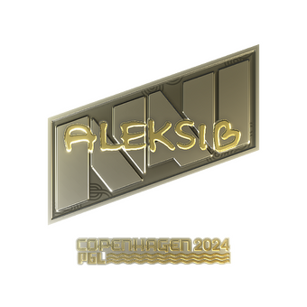 Sticker | Aleksib (Gold) | Copenhagen 2024 CS2 skin