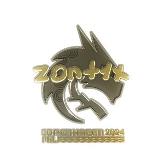 Sticker | zont1x (Gold) | Copenhagen 2024 CS2 skin