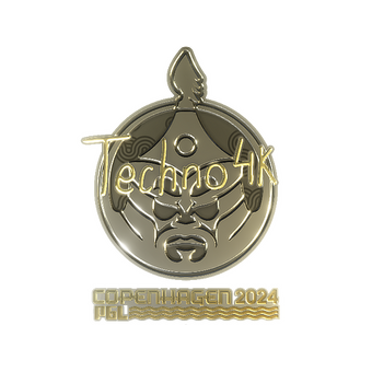 Sticker | Techno4K (Gold) | Copenhagen 2024 CS2 skin
