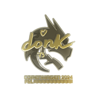 Sticker | donk (Gold) | Copenhagen 2024 CS2 skin