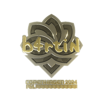 Sticker | b4rtiN (Gold) | Copenhagen 2024 CS2 skin