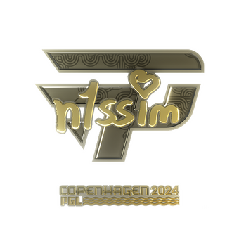 Sticker | n1ssim (Gold) | Copenhagen 2024 CS2 skin