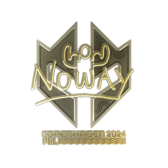 Sticker | noway (Gold) | Copenhagen 2024 CS2 skin