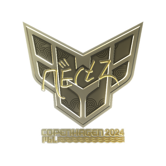 Sticker | NertZ (Gold) | Copenhagen 2024 CS2 skin