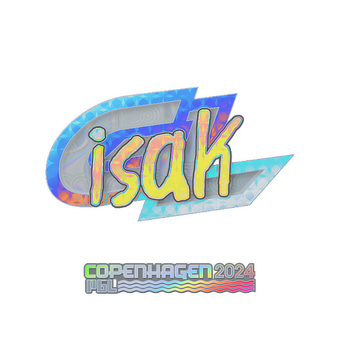 Sticker | isak (Holo) | Copenhagen 2024 CS2 skin
