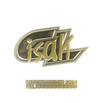 Sticker | isak (Gold) | Copenhagen 2024 CS2 skin