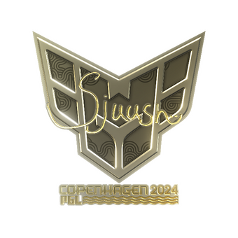 Sticker | sjuush (Gold) | Copenhagen 2024 CS2 skin