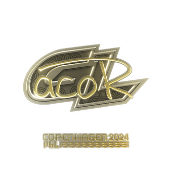 Sticker | acoR (Gold) | Copenhagen 2024 CS2 skin