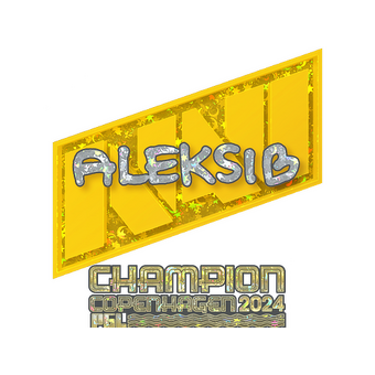 Sticker | Aleksib (Glitter, Champion) | Copenhagen 2024 CS2 skin