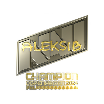 Sticker | Aleksib (Gold, Champion) | Copenhagen 2024 CS2 skin