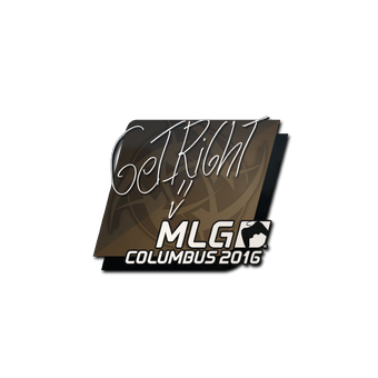 Sticker | GeT_RiGhT | MLG Columbus 2016 CS2 skin