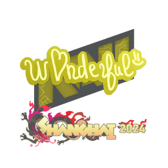 Sticker | w0nderful | Shanghai 2024 CS2 skin