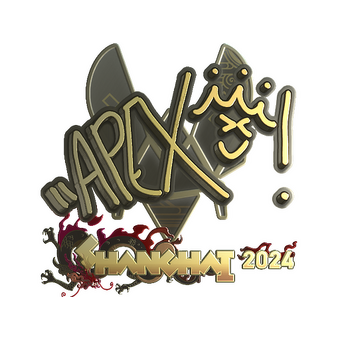 Sticker | apEX (Gold) | Shanghai 2024 CS2 skin